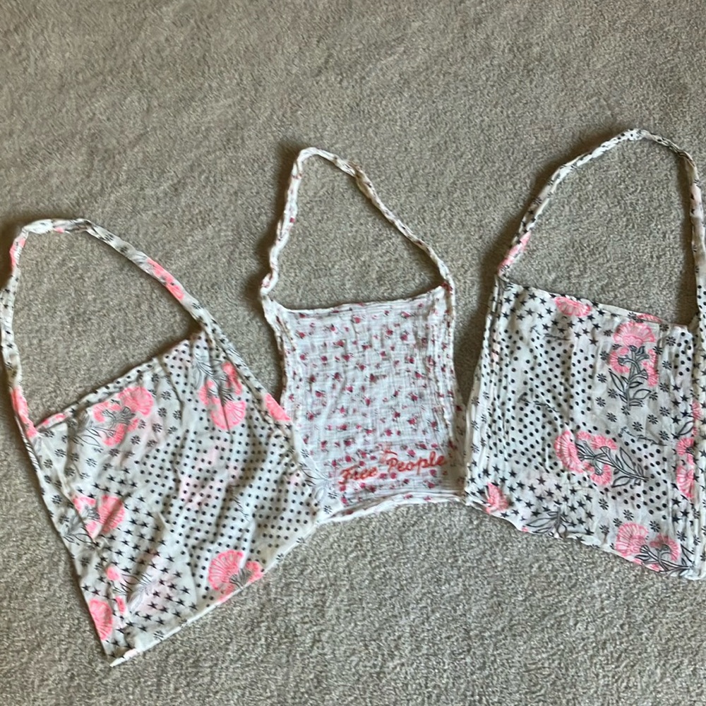 FREE PEOPLE LOT Of 3 reusable cloth bags